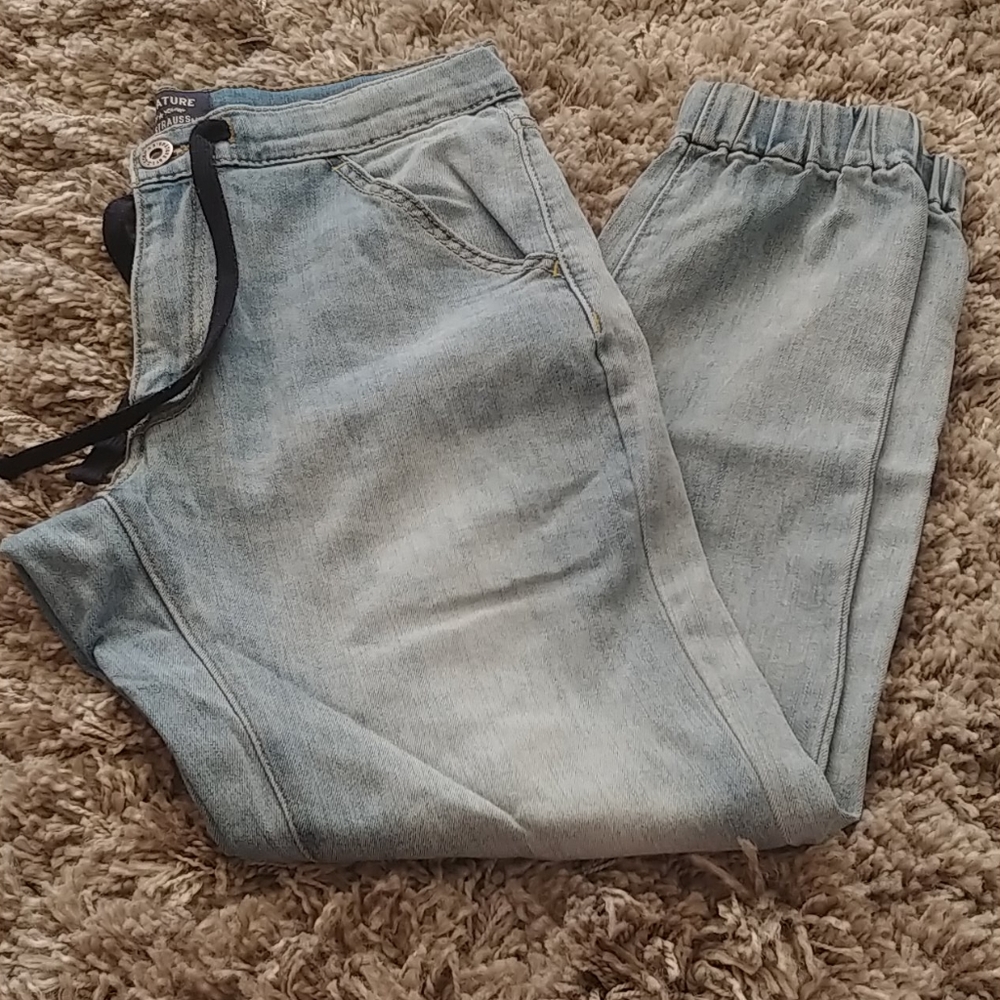 Levi's Light Blue Elastic Waist Jogger Jeans